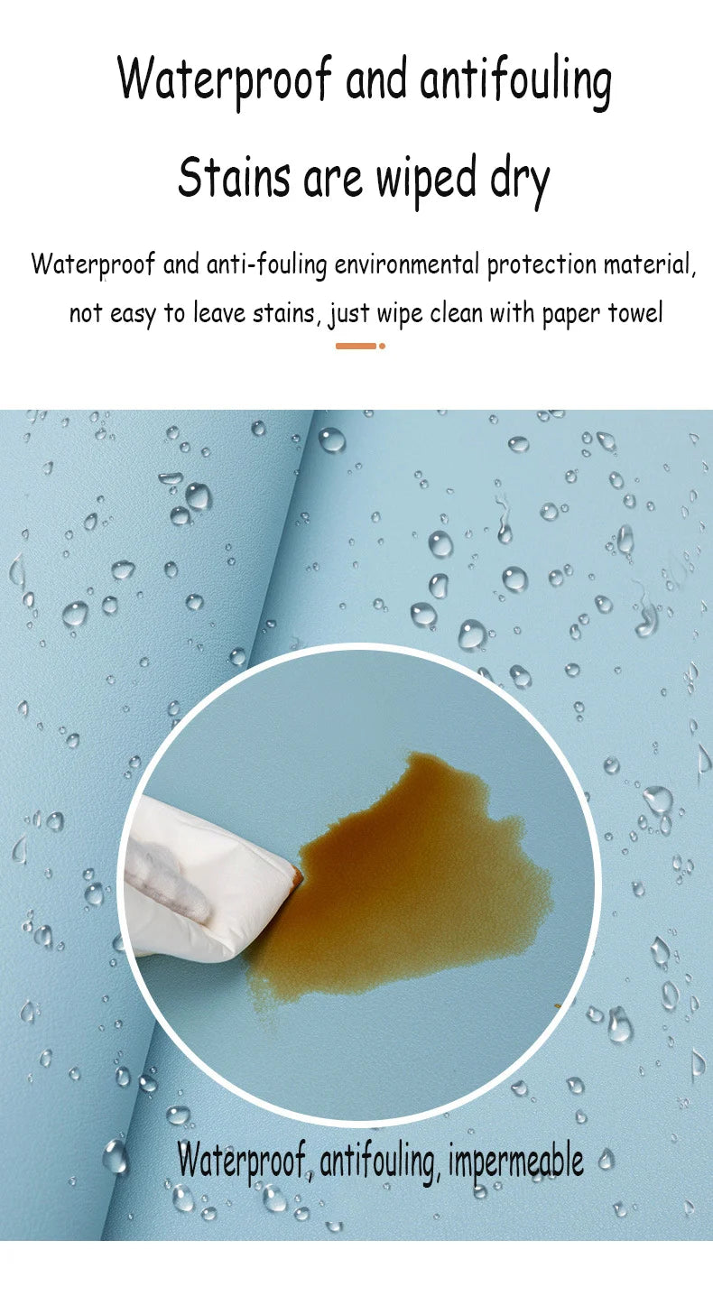 Gaming Mousepad Large White Leather Waterproof Non-Slip