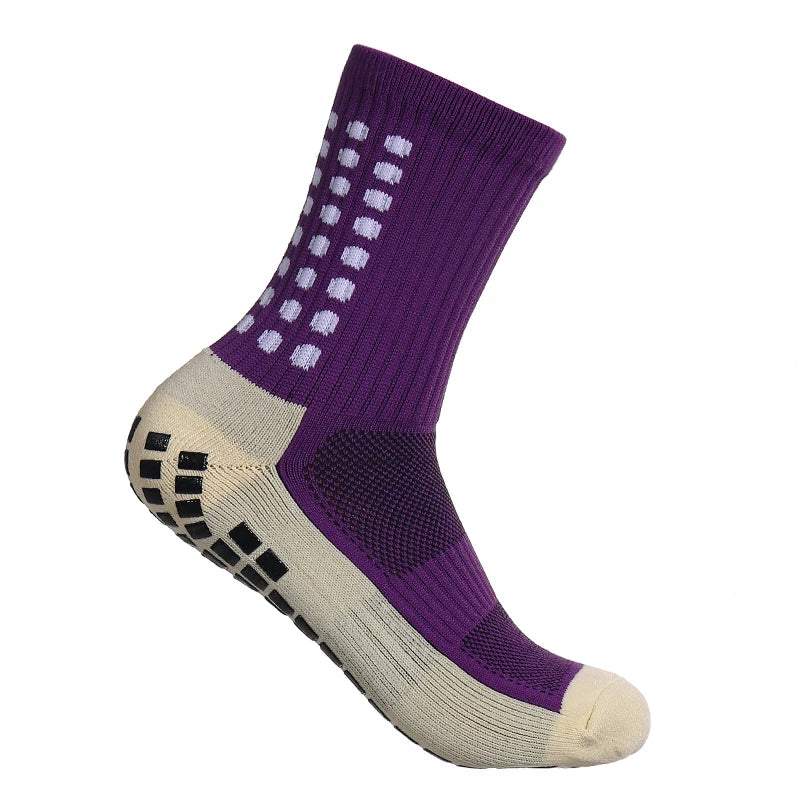 MagiMobo Grip Football Socks Glue Dispenser Men Mid Calf Socks Non Slip Running Sports Socks - Buy online at  Vibe In Cart.