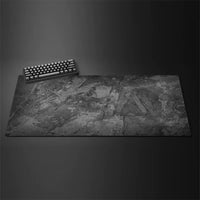 XXL Gray Rubber Mouse Pad With Stitched Edges For Gaming