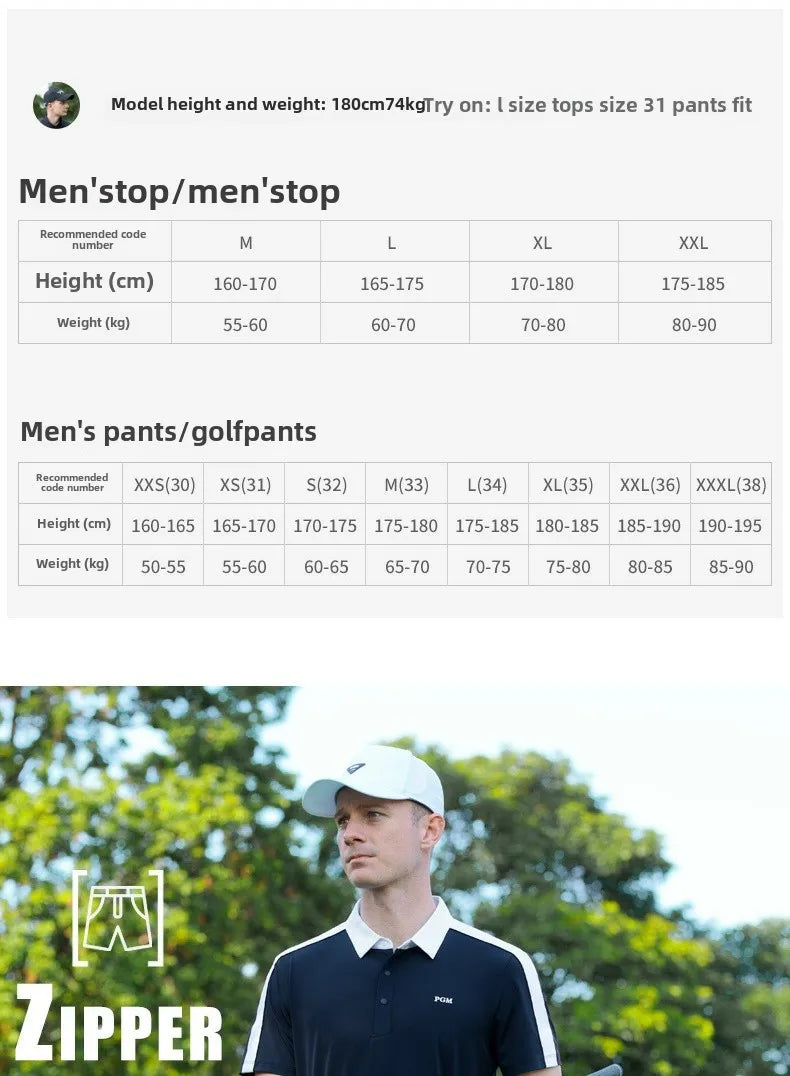 PGM Men Golf Shorts Spring/Summer Golf Wear for Man KUZ207