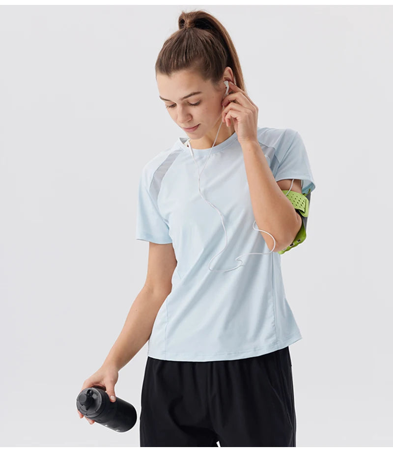 Summer Women's Tennis Sports T-Shirt Gym Running Fitness Training Sportswear Golf Yoga Shirts Quick Dry Breathable Top - Buy online at  Vibe In Cart.