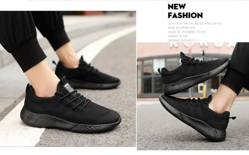 Men's Casual Sneakers Breathable Comfortable Walking Shoe Lace-up and Anti-slip Athletic Jogging Tennis Shoe Large Size 39-50 - Buy online at  Vibe In Cart.