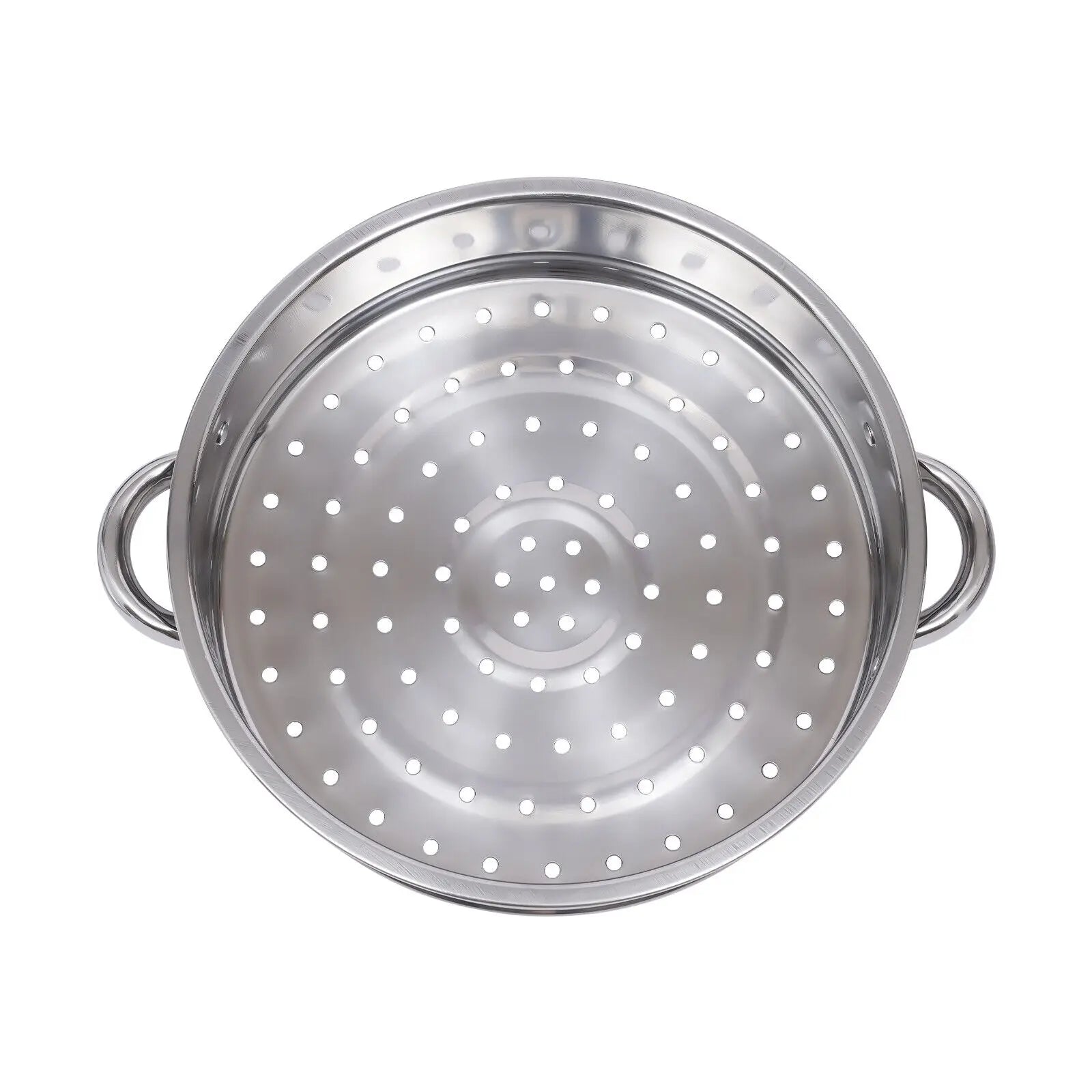 5 Tier Stainless Steel Steamer Pot Set 28cm Stackable with Glass Lid