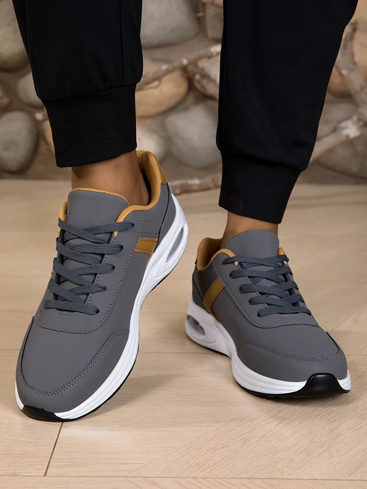Men's Waterproof Non-Slip Casual Sports Shoes Lace-Up
