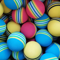 50pcs/bag EVA Foam Golf Balls Hot New Yellow Red Blue Rainbow Sponge Indoor golf Practice ball Training Aid - Buy online at  Vibe In Cart.