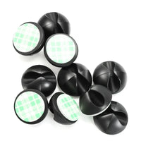 Silicone Round Cord Clips for Wire Management, 20 Pieces