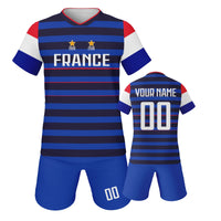 France Kids Football Jersey Custom Soccer Kit Youth Team Uniform Personalized Name Number Training Set Boys Girls Fans Gift - Buy online at  Vibe In Cart.