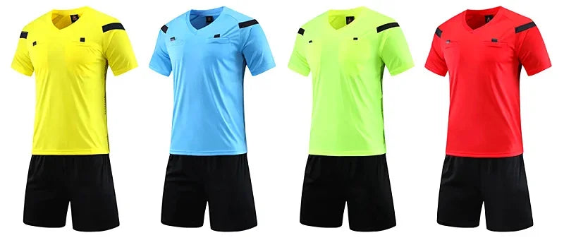 Professional Men Referee Uniforms Soccer Men Football Jerseys Shorts Shirts Suit Pocket Tracksuits V-neck Judge Sportswear - Buy online at  Vibe In Cart.