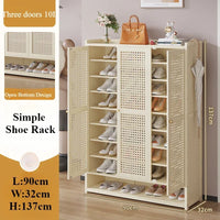 Multi-Layer Large Capacity Shoe Cabinet with Dust and Moisture Protection