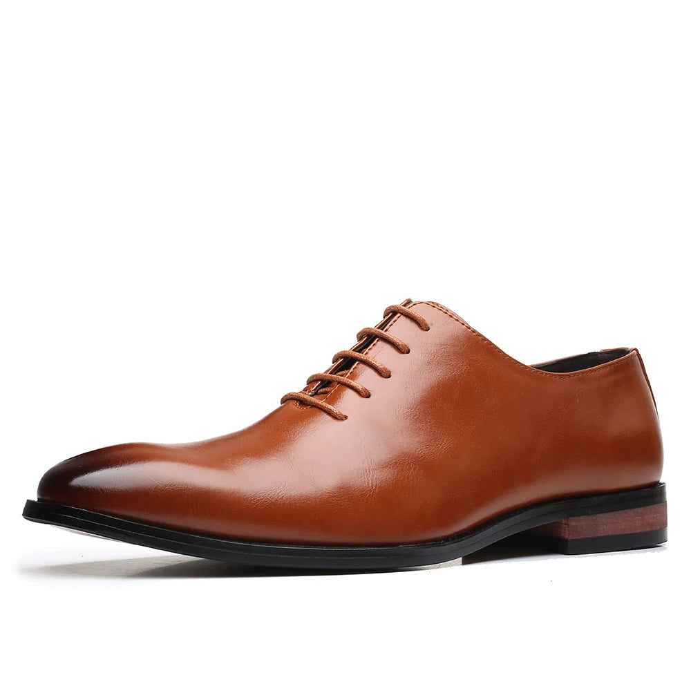 Men's Business Formal Leather Shoes Fashionable and Trendy Single Shoe With Lace up Durable and Versatile Classic - Buy online at  Vibe In Cart.