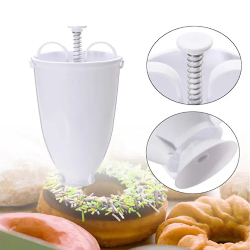 Plastic Donut Maker Waffle Molds Kitchen Accessory Bakeware Doughnut Maker Cake Mold Biscuit Cookies Diy Baking Tool - Buy online at  Vibe In Cart.