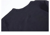 Summer Women Tennis Dress Cotton Female Short Sleeve Black Sport Dress Training Running Fitness Skirt Golf Badminton Dress Suit