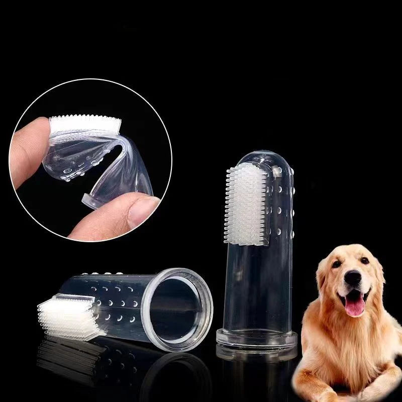 Silicone Soft Pet Finger Cuff Toothbrushes Dog Brush Bad Breath Tartar Teeth Care Tool Cat Cleaning Scrub Silicagel Pet Supplies - Buy online at  Vibe In Cart.