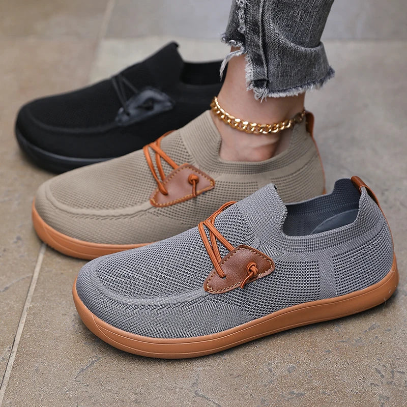 Women's Wide Footed Mesh Loafers Minimalist Fashionable Khaki Style Shoes Breathable Slip on  Barefoot Sneakers Design for Women - Buy online at  Vibe In Cart.