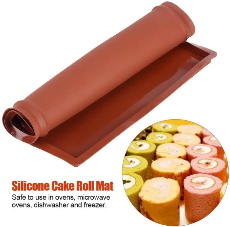 1PC Silicone Baking Mat Cake Roll Pad Macaron Swiss Roll Oven Mat Bakeware Baking Tools Kitchen Accessories - Buy online at  Vibe In Cart.
