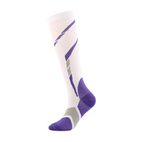Men's Compression Crew Sports Socks with Nylon Blend