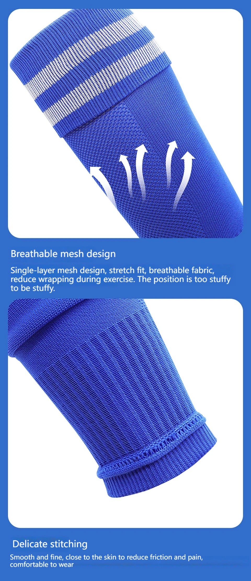 1Pair Knee Over Football Leg Guards Socks Breathable Comfort Calf Long Sock Adult Children Soccer Sports Shin Guards Leg Covers - Buy online at  Vibe In Cart.