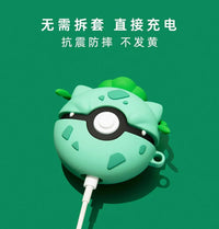 Silicone Protective Earphone Case with Cartoon Pattern