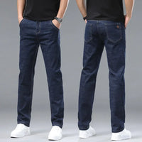 Fashion Men Jeans Stretch Straight Leg Casual Slim Fit Denim Pants Male Brand Luxury Design Business Classic Trousers Large Size - Buy online at  Vibe In Cart.