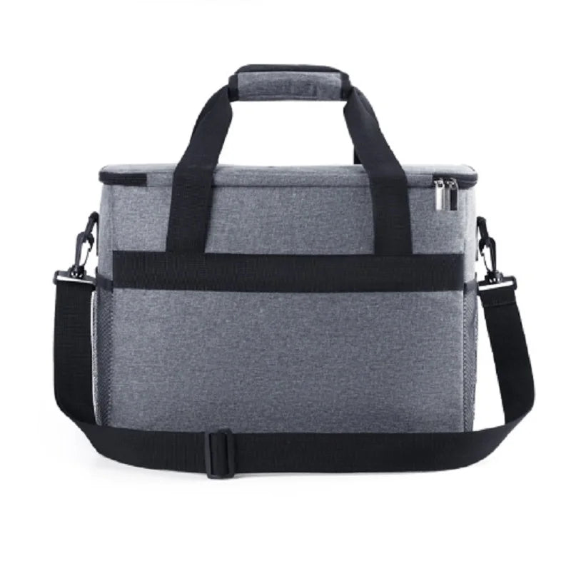 Rectangular Oxford Insulated Lunch Bag for Outdoor Use