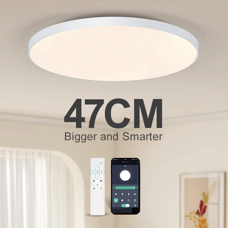 MARPOU Smart ceiling lamp led lamp for bedroom Large Ceiling Lamps Led Lights with Remote control Dimmable led lights for room - Buy online at  Vibe In Cart.