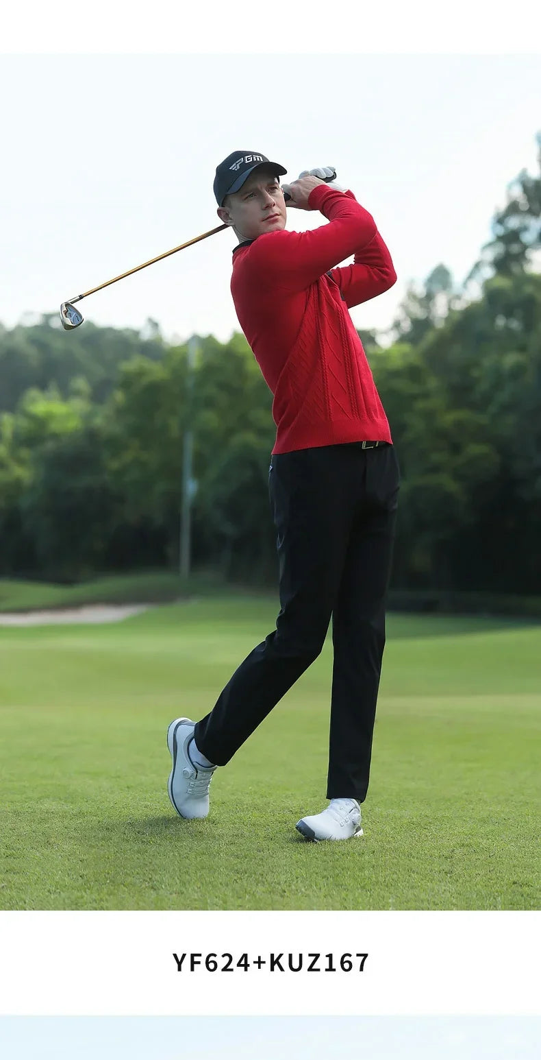 2025 Pgm Men Golf Sports Pants Winter Solid Color Casual Straight Golf Trousers Male Thicken Warm Windproof Sweatpant XXS-3XL - Buy online at  Vibe In Cart.