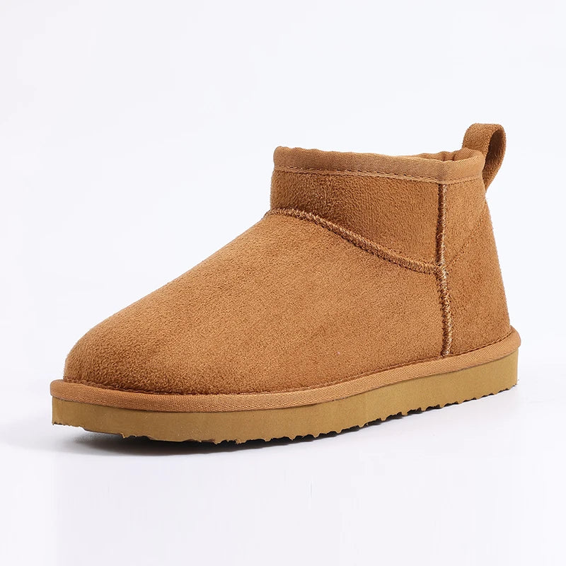 Luxury Winter Short Plush Snow Boots Cotton Shoes New Anti-suede Women Boots Casual Flat Nonslip Cotton Boots Mini Fur Boots - Buy online at  Vibe In Cart.
