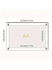 Transparent Picture Frame 6-Inch Wall-Mounted Ins Postcard Photo Frame Poster Display Stand 7-inch Acrylic Photo Frame Table - Buy online at  Vibe In Cart.