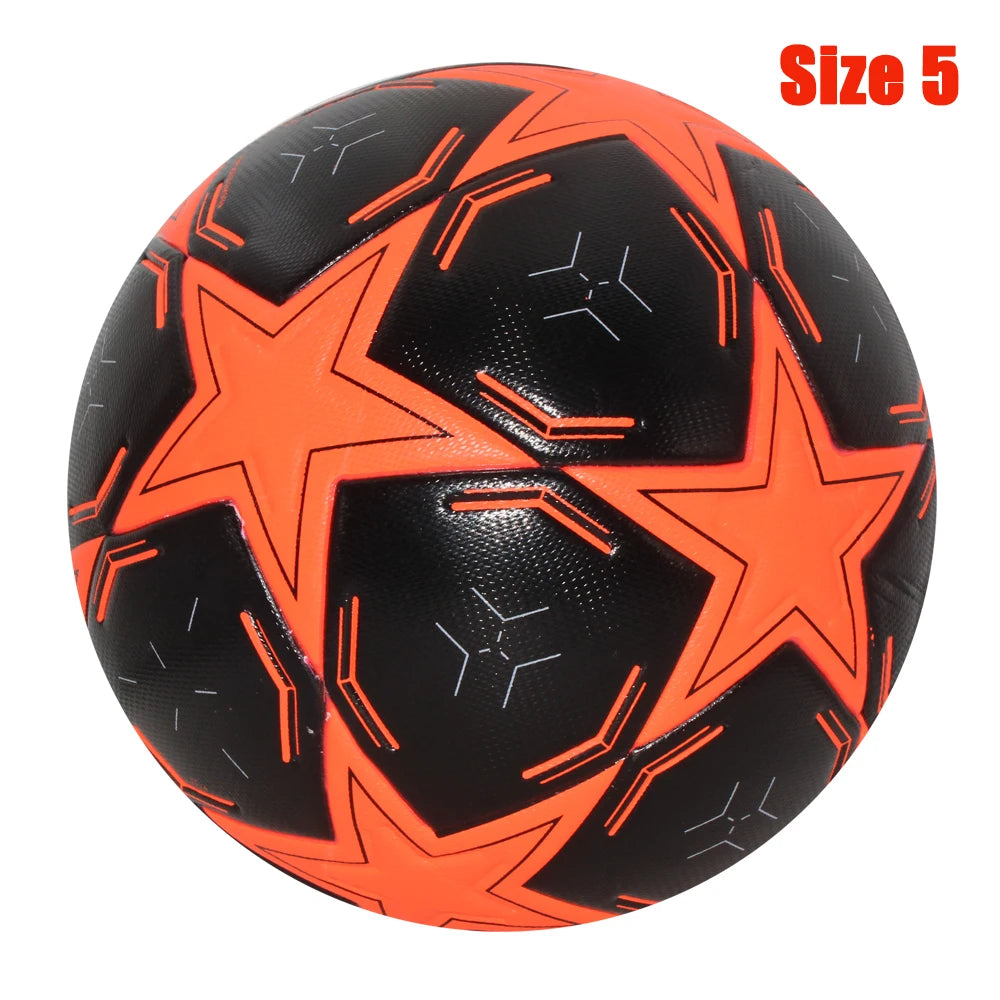 Soccer Ball Seamless PU Material Sizes 4 and 5