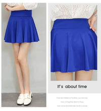 Women's Mini Pleated Flared Skirt Loose Fit Plus Size 4XL Acetate Cotton