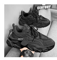 Men's Breathable Lace-Up Thick Soled Outdoor Casual Sneakers