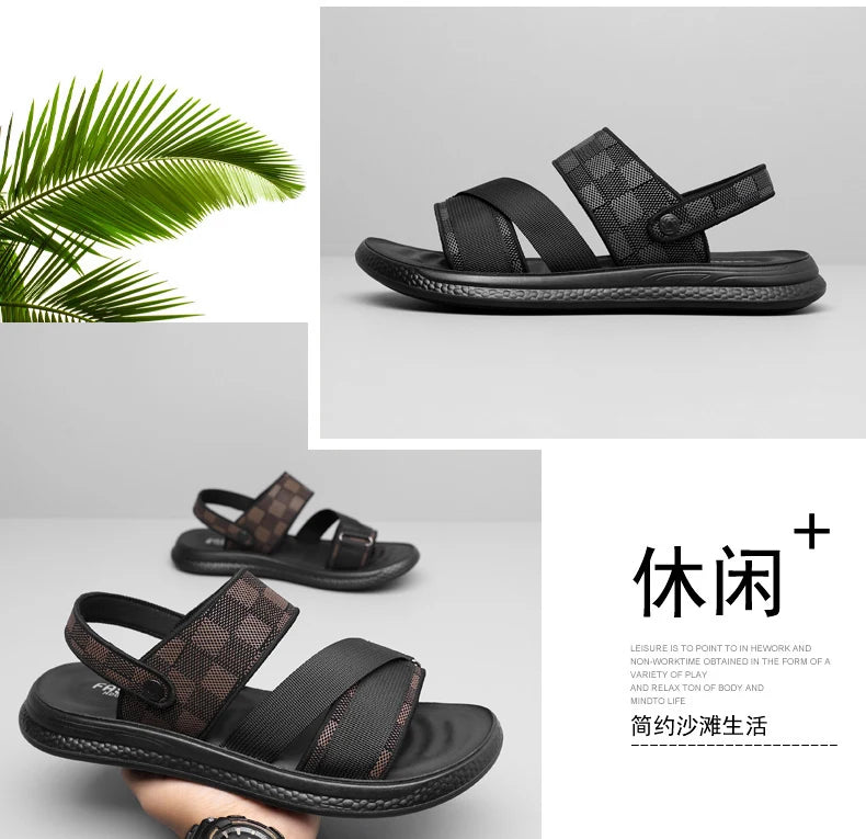 Men's high quality casual sandals summer outdoor waterproof anti slip soft sole comfort beach shoes fashion Lazy Driving slipper - Buy online at  Vibe In Cart.