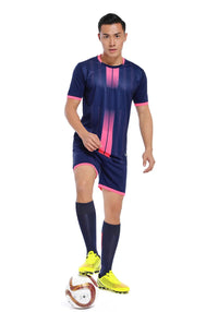 Boys Polyester Short Sleeve Soccer and Football Jersey Set