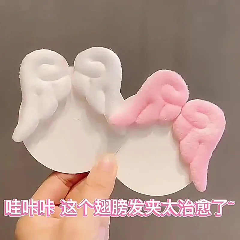 Super Cute Angel Wing Plush Hairpin Children Girl Hair Clip Accessories Barrettes Hairgrip Headdress Headwear Hairclip Ornaments - Buy online at  Vibe In Cart.
