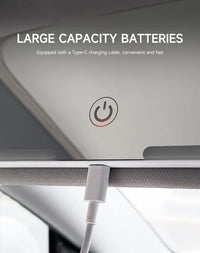 Car Interior Mirrors Sun Visor Plate LED HD Makeup Mirror for Girls Women Rechargeable Fill Light Universal Thin Vanity Mirror - Buy online at  Vibe In Cart.