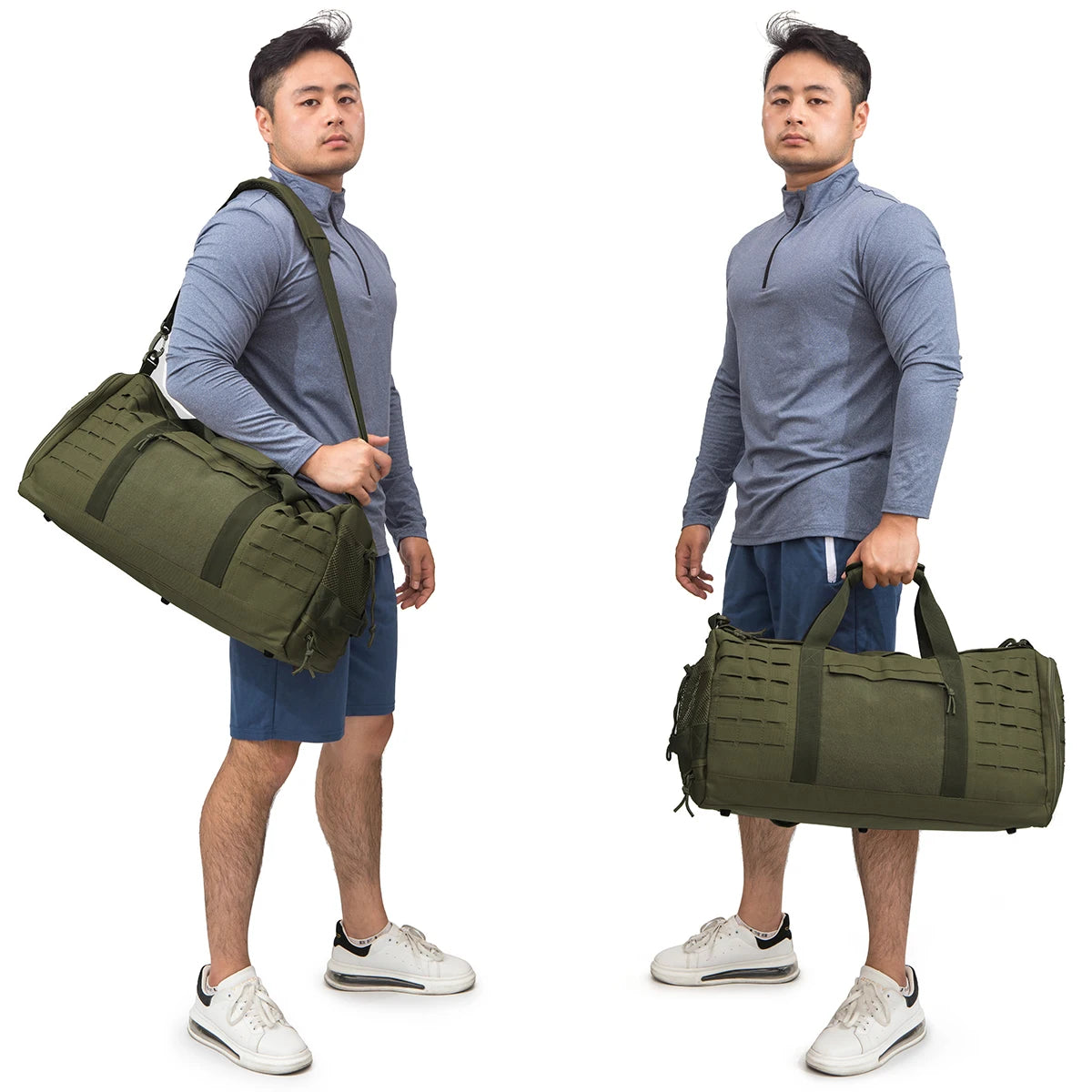 40L Polyester Soft Foldable Travel Duffel Bag for Men