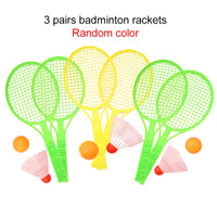 Children Mini Badminton Tennis Racket with Two Balls Plastic Parent-child Physical Exercise Baby Ball Games Summer Gifts TMZ - Buy online at  Vibe In Cart.