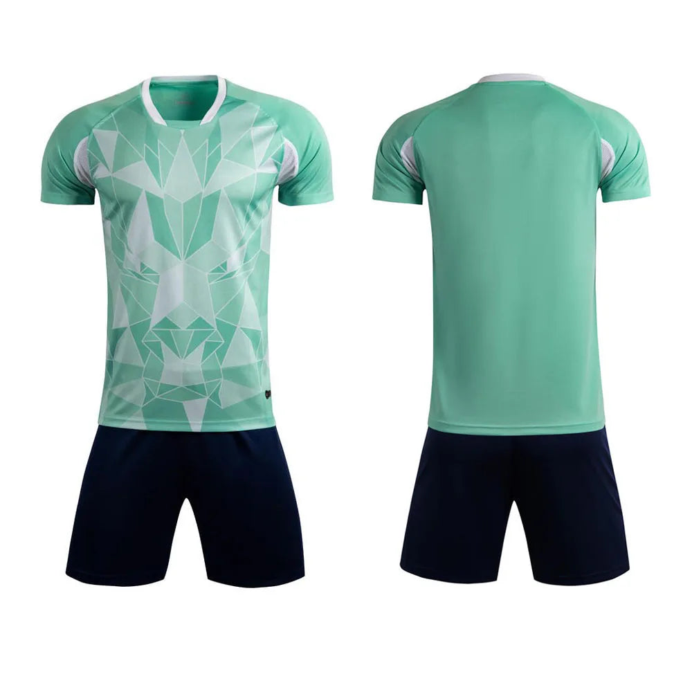 Customizable Unisex Soccer Jersey and Shorts Kit for Adults