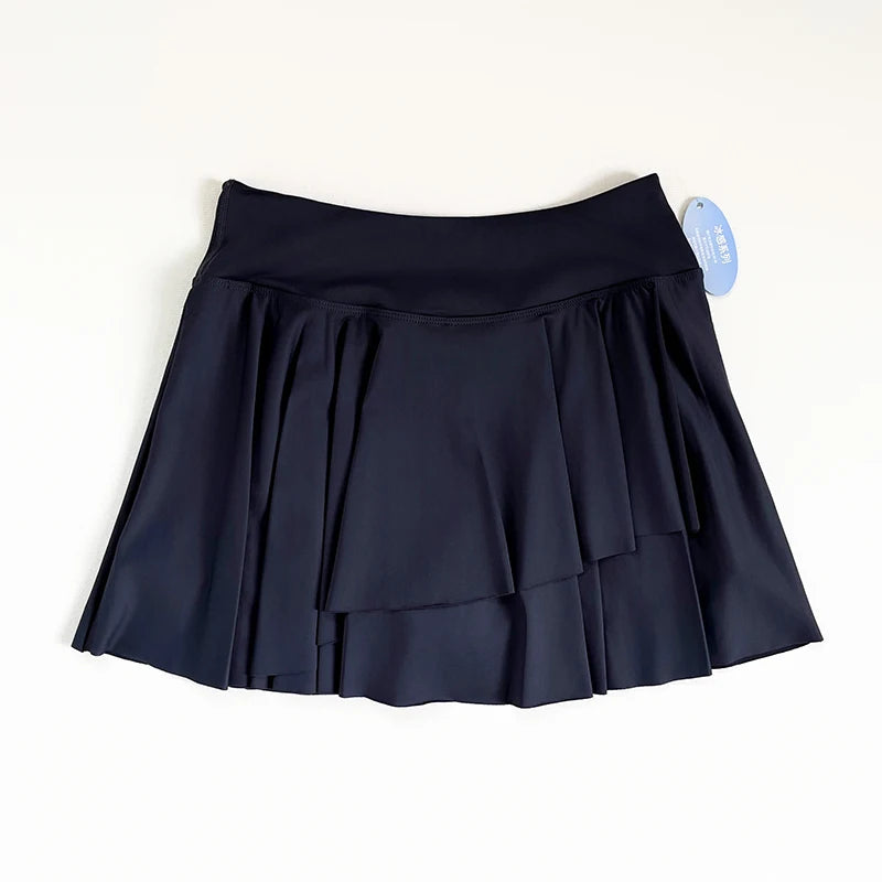 Yoga exercise lightweight, quick-drying and refreshing 2-in-1 high-waisted pleated yoga exercise fitness skirt, golf tennis skir - Buy online at  Vibe In Cart.