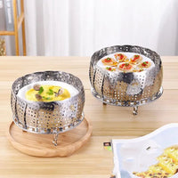 Folding Stainless Food Steamer Vegetable Fruit Food Basket Mesh Steamer Rack Cookware Utensils for Cooking Steam Dia.21/26/28cm - Buy online at  Vibe In Cart.