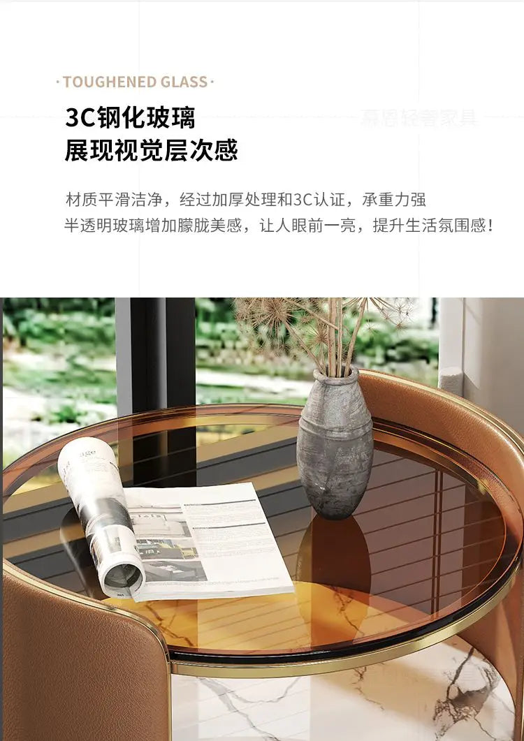 Modern Italian Round Bedside Table: Minimalist Design, Luxury & High-End Storage for Home Bedrooms - Buy online at  Vibe In Cart.