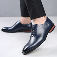 Men's Business Formal Leather Shoes Fashionable and Trendy Single Shoe With Lace up Durable and Versatile Classic - Buy online at  Vibe In Cart.