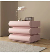 Modern Morocco Nightstand with Drawers and Storage