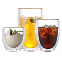 5 Sizes Double Wall Insulated Glass Cup Clear Espresso Coffee Mugs Handmade Beer Mug Tea Milk glass Whiskey Glass Cups Drinkware - Buy online at  Vibe In Cart.