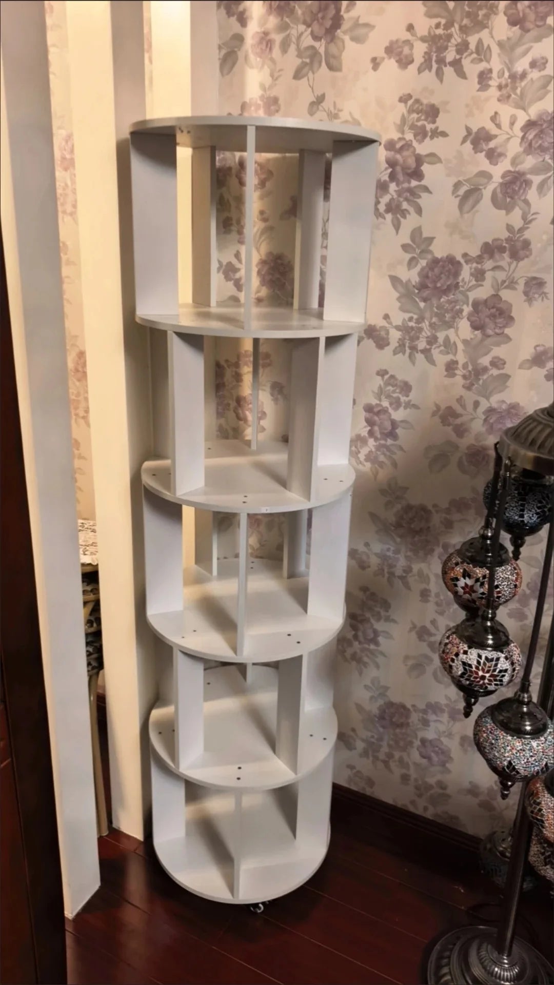 360° Rotatable Bookshelf Multifunctional Living Room Round Storage Rack Movable Children's Bookshelf - Buy online at  Vibe In Cart.