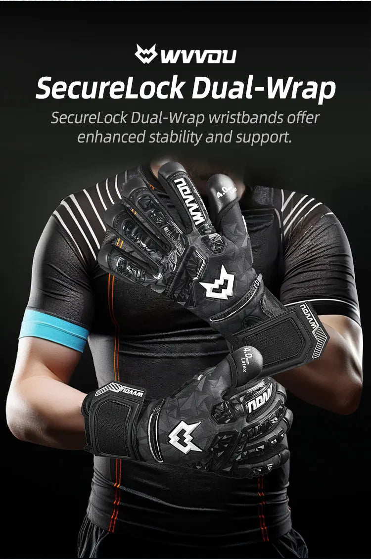 WVVOU Soccer Goalie Gloves for Adults and Youth, High Performance Goalkeeper Gloves with 5 Detachable Finger Saves - Buy online at  Vibe In Cart.