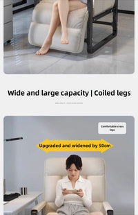 Reclining chair office lunch break folding chair computer chair can sit and lie down dual-purpose lazy sofa chair with backrest - Buy online at  Vibe In Cart.