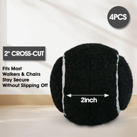 12Color Available Pre-Cut Tennis Balls Set of 4pcs Secure Fit for Most Walkers And Chairs Noise Reduction Walker Tennis Balls - Buy online at  Vibe In Cart.