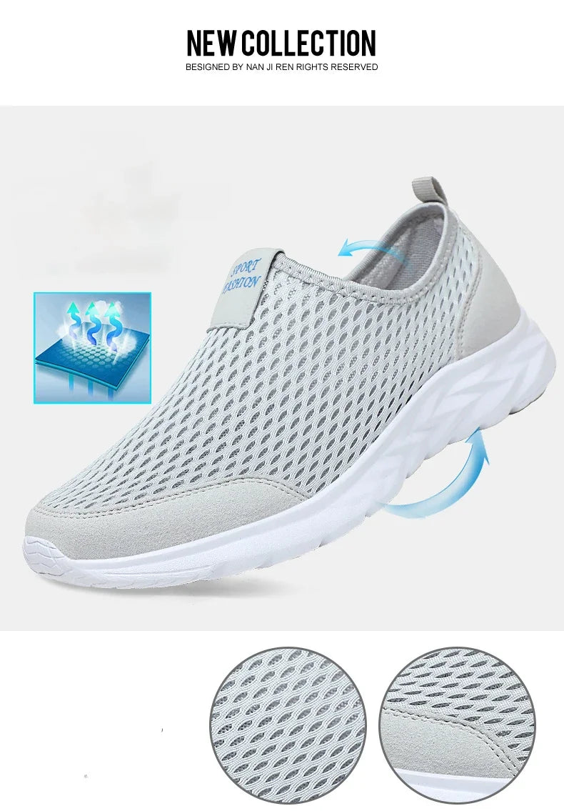 Men's Sneakers Breathable Mesh Men Casual Shoes Outdoor Non-Slip Big Size Loafers Walking Lightweight Male Tennis Shoes - Buy online at  Vibe In Cart.
