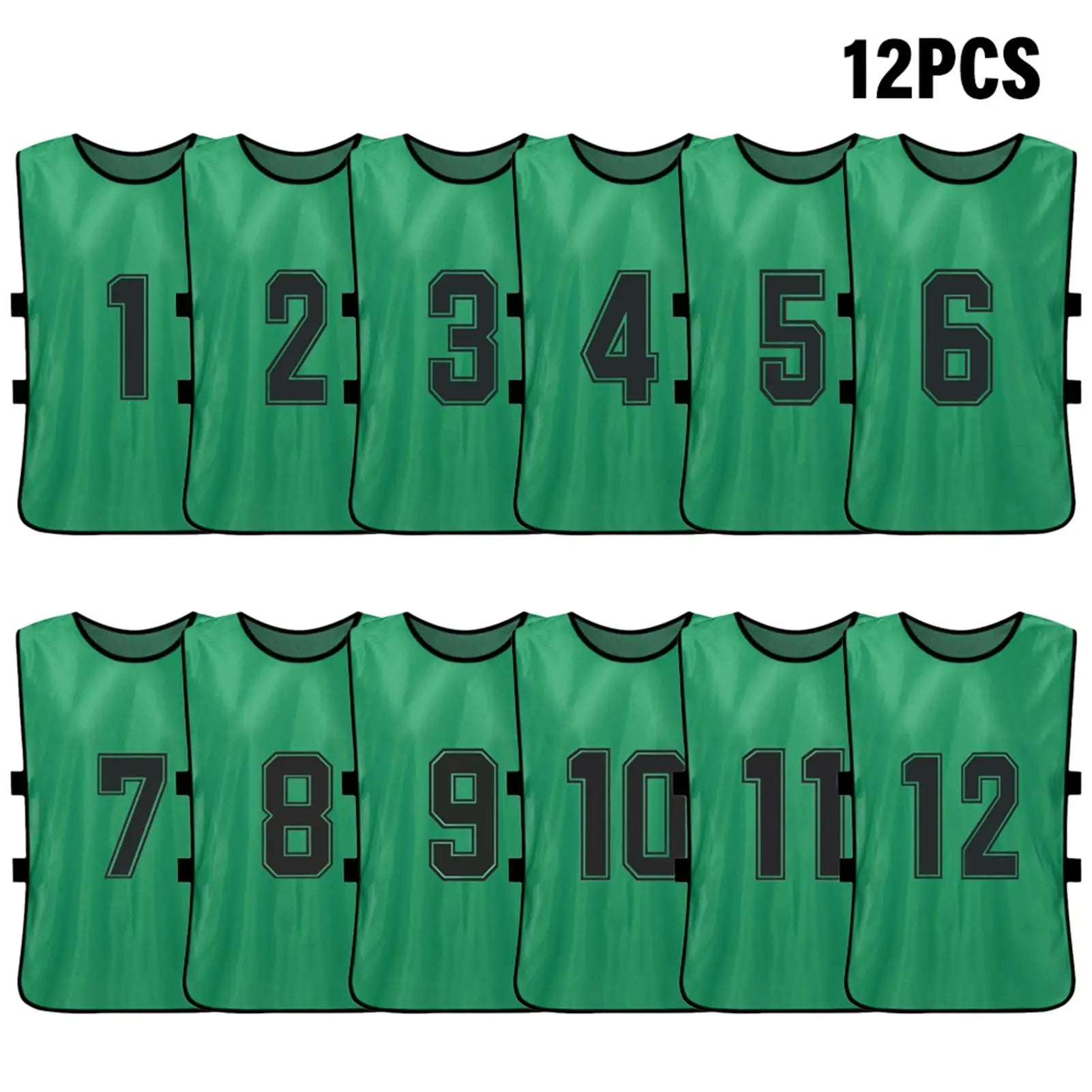 Numbered Soccer Pinnies for Adults and Youth, 6 or 2 Pack